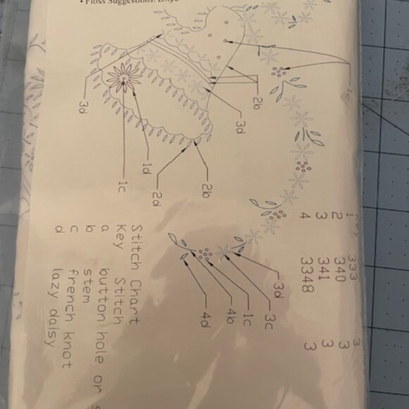 Fairway Needlecraft Pillows- Wedding Bells- Stamped Embroidery Pillowcase #83059 - Picture 2 of 4